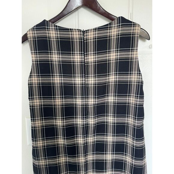 BFA Classics Women's Comfort Sleeveless Plaid Midi Dress Size 10 - Picture 7 of 8